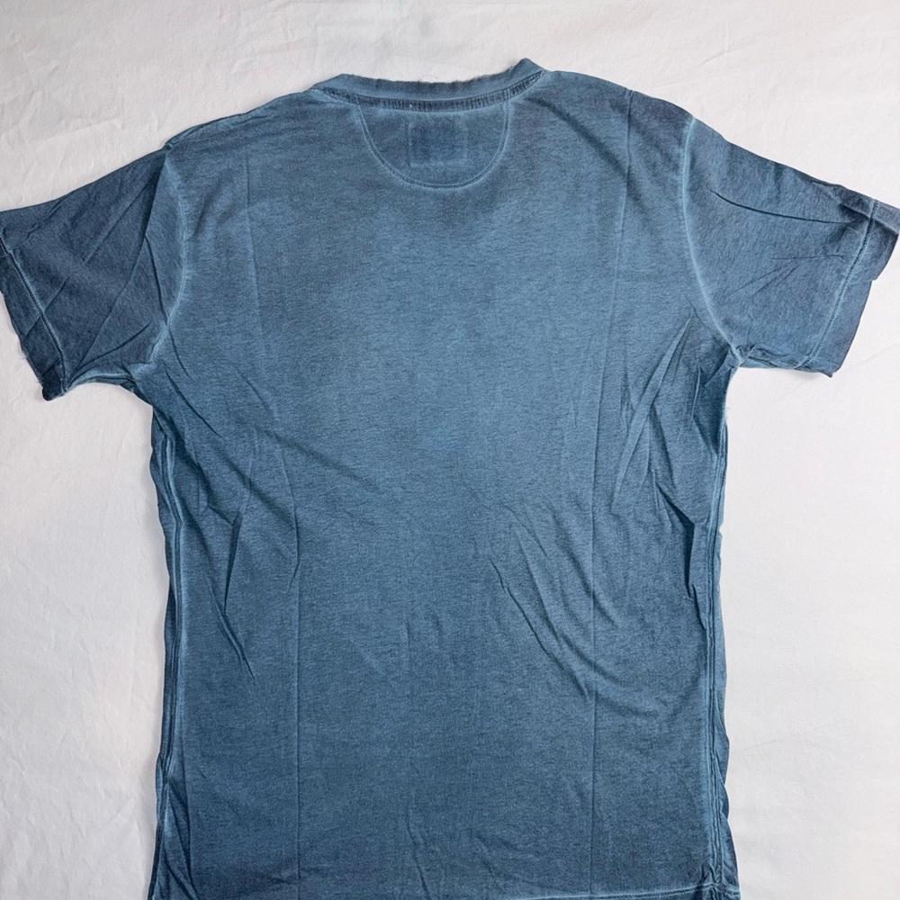 Men's Diesel Distressed Short-Sleeve Henley Size Small - Picture 2 of 6
